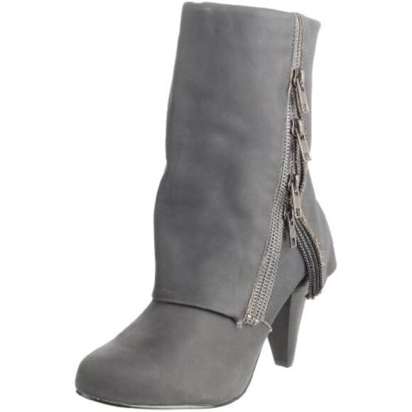 Naughty Monkey Women's Luck Black Leather Ankle Boots/Sz. 7 - Picture 1 of 8